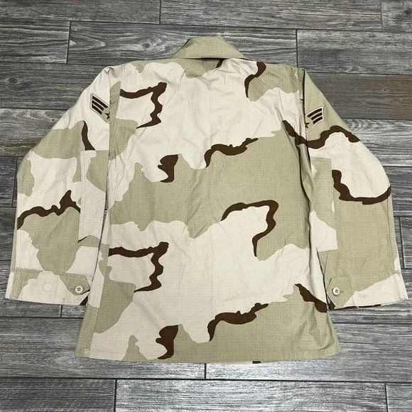 US Air Force Combat Military Coat Desert Jacket Medium Regular Camouflage Beige - Picture 11 of 16